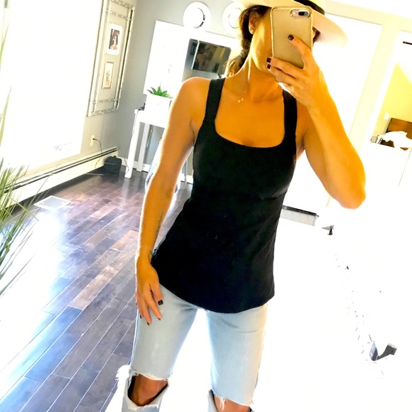 lululemon athletica Tops - Lululemon Athletica black sports bra tank size 4